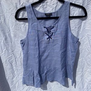 Blue Tank Top Blouse